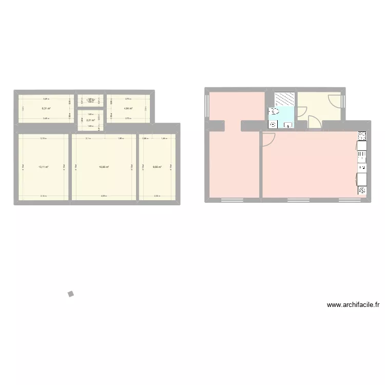 Komensk&eacute;ho 607 byt 7. Floor plan with 