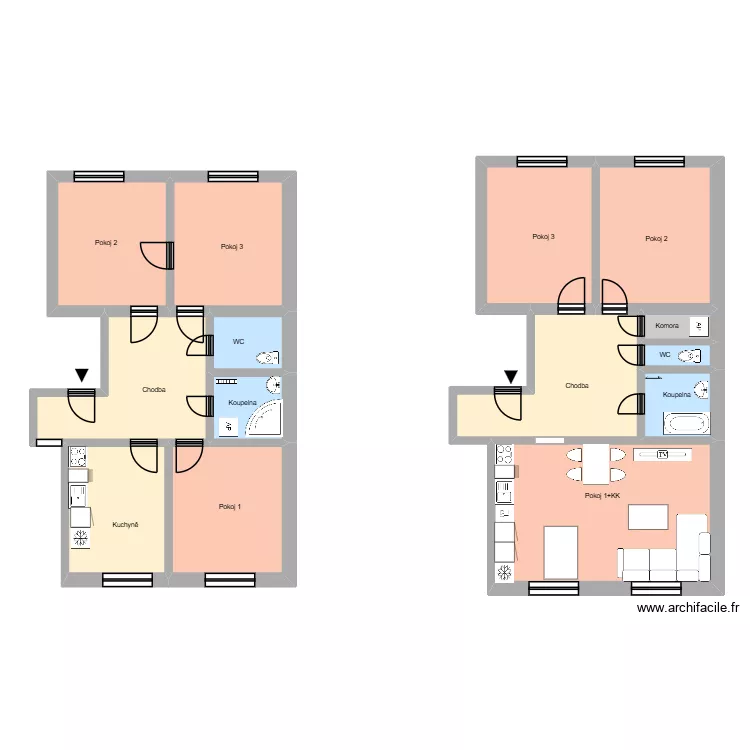 Stavbařsk&aacute; 278 byt 4 HA. Floor plan with 18  and 270 m²