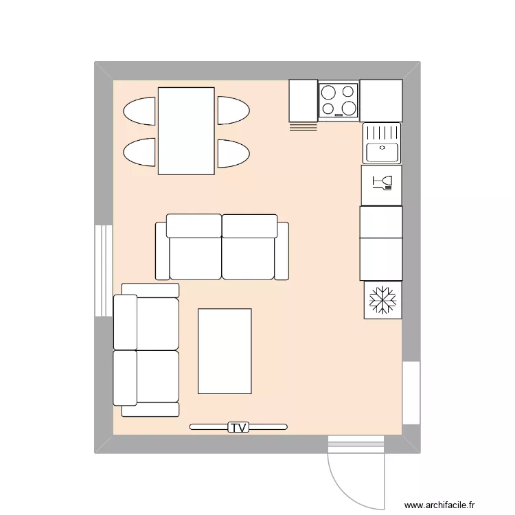 Svornosti 161 byt 5 HA. Floor plan with 1  and 21 m²