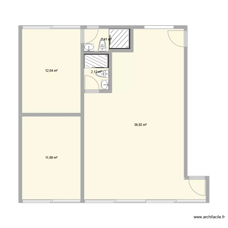 novo. Floor plan with 5 and 65 m² novo. Floor plan with 5 and 65 m²