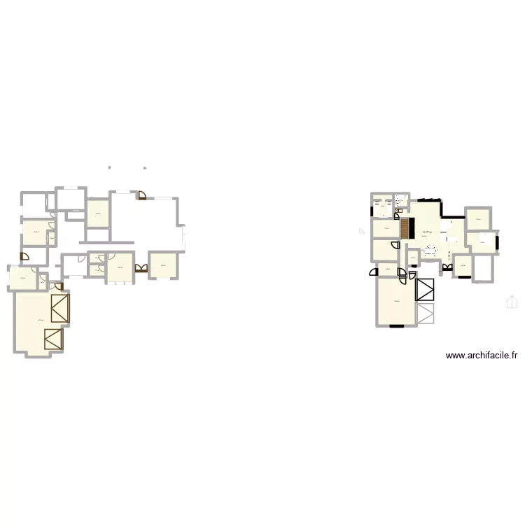 modern. Floor plan with 21 and 234 m² modern. Floor plan with 21 and 234 m²