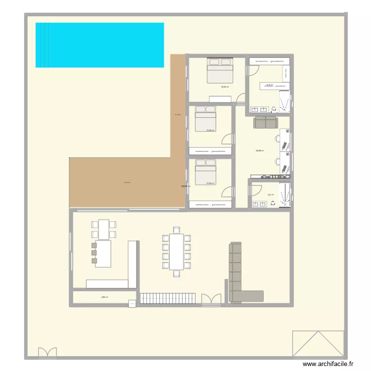 casa ala alcayna pedro. Floor plan with 8  and 747 m²