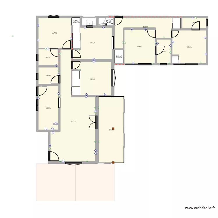 S&Atilde;O GABRIEL.2. Floor plan with 15  and 115 m²