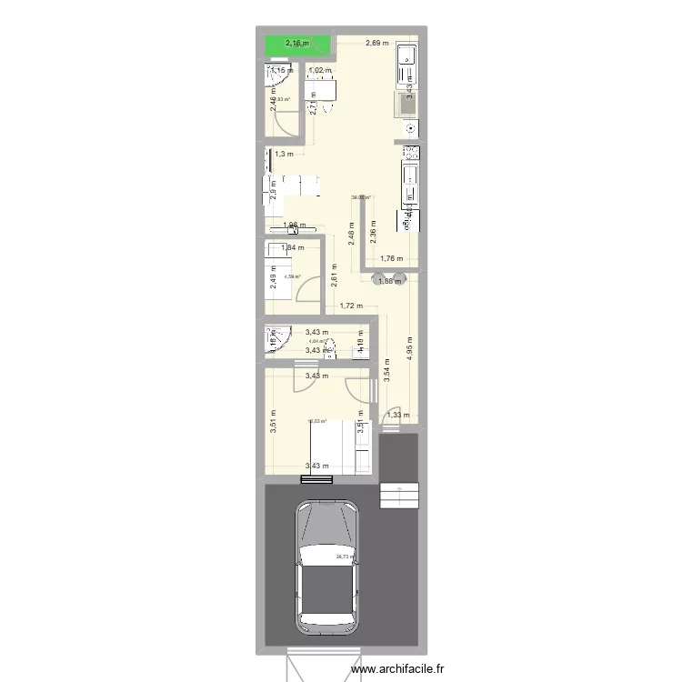 casa bruno e pam. Floor plan with 7 and 93 m² casa bruno e pam. Floor plan with 7 and 93 m²
