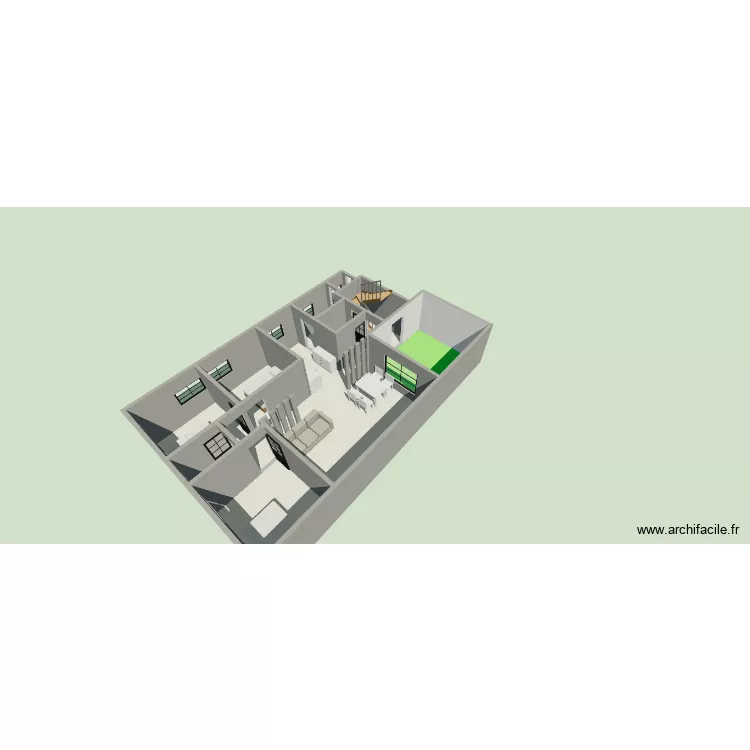 esquinera 3 frentes 22 x 8. Floor plan with 10  and 87 m²