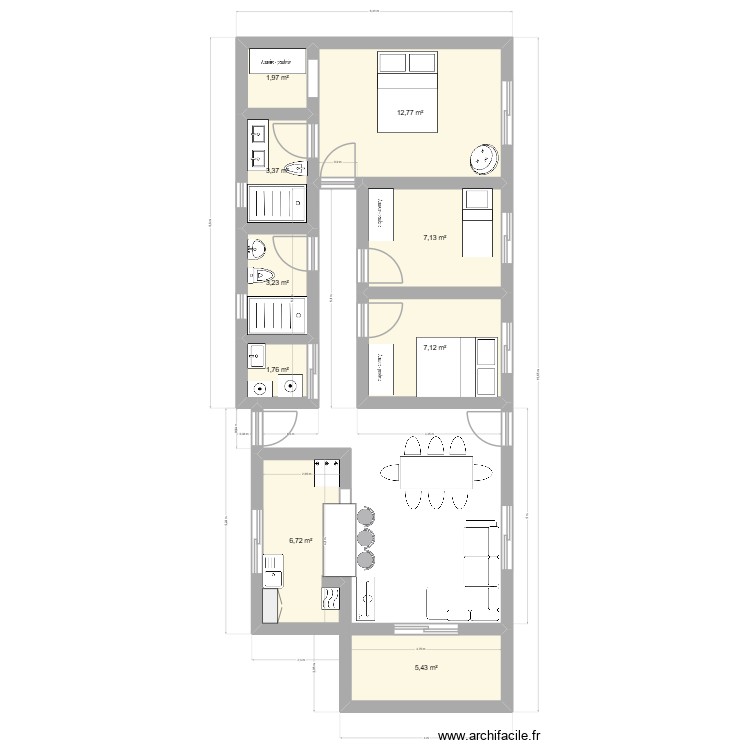 casa. Plan de 0 pièce et 0 m2