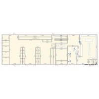 Temp warehouse with shop and offices / 35m x 15m warehouse not completed yet