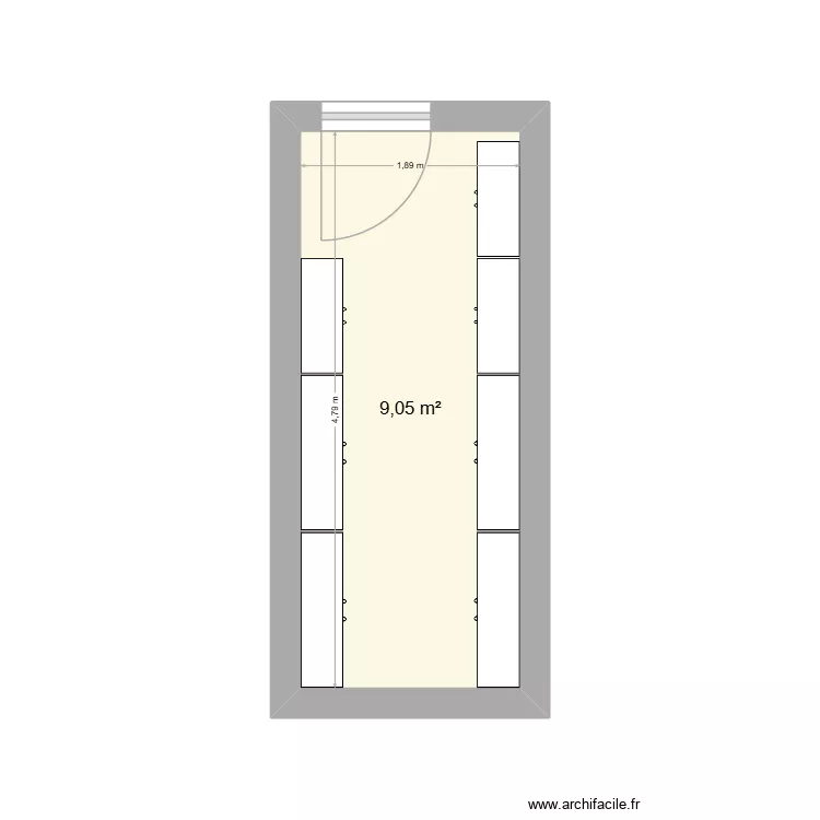 Room_3M_Tinten_Toner. Grundriss mit 1 und 9 m² Room_3M_Tinten_Toner. Grundriss mit 1 und 9 m²