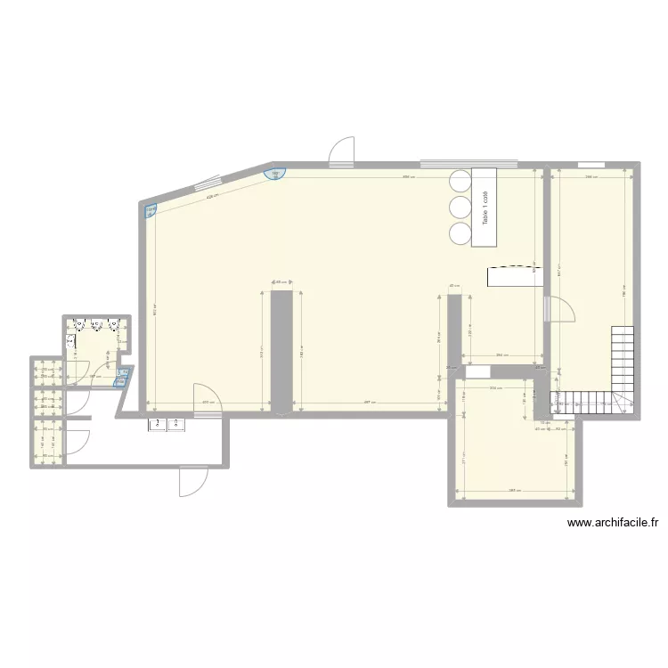 New Restaurant. Grundriss mit New Restaurant. Grundriss mit