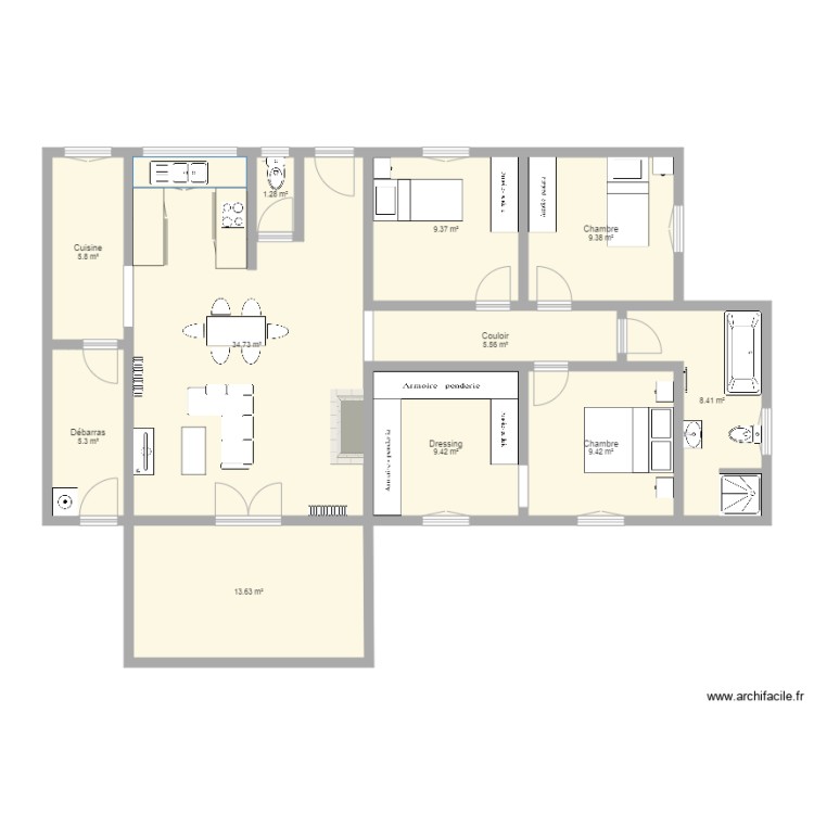maison3. Grundriss mit 0 Raum und 0 m2