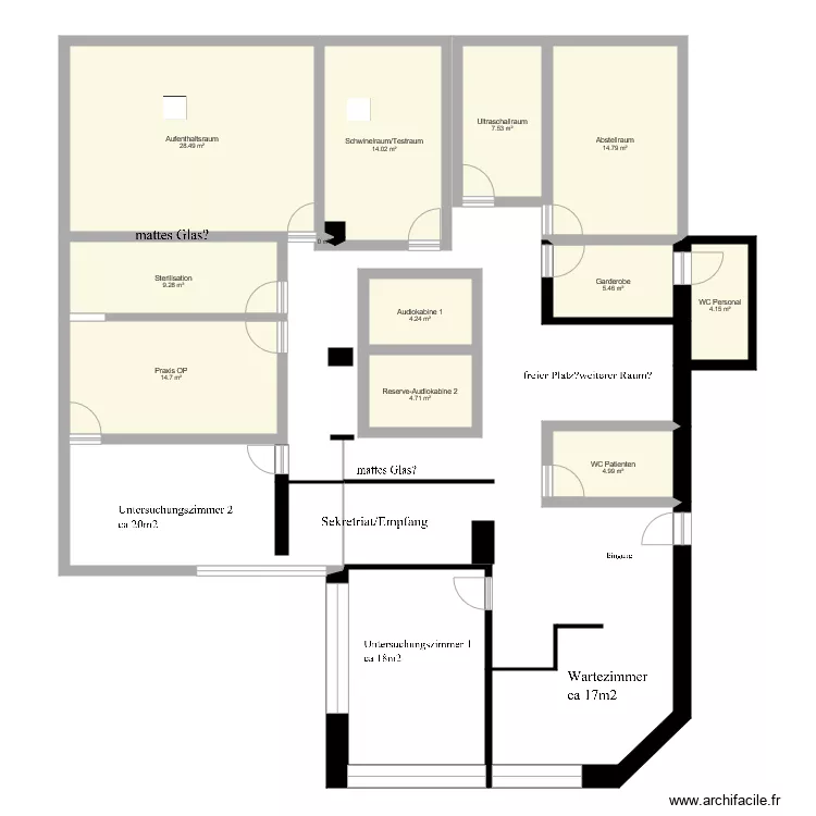 Sonnenhof. Grundriss mit Sonnenhof. Grundriss mit