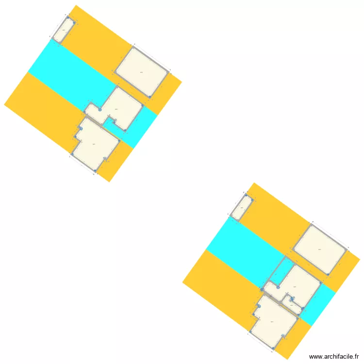 Agrandissement SIMAO. Grundriss mit 