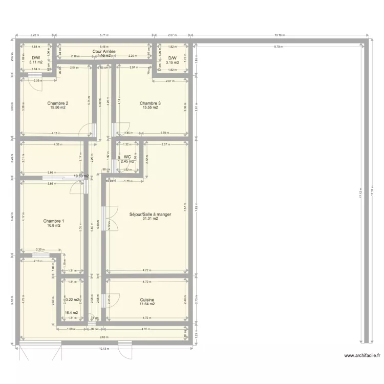 4 Pièces. Grundriss mit 4 Pièces. Grundriss mit