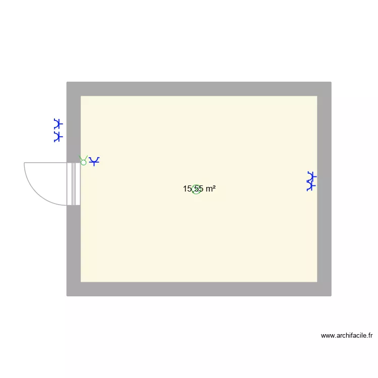 Tomaten tyler. Grundriss mit 1  und 16 m²