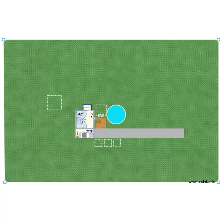 maison. Grundriss mit 