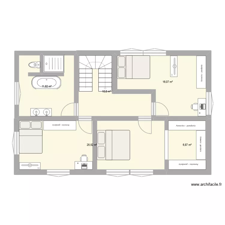 OG Fabrikstraße. Grundriss mit 5 Räume und 71 m² OG Fabrikstraße. Grundriss mit 5 Räume und 71 m²