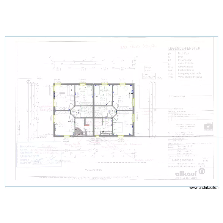 OG Haus KZ. Grundriss mit 