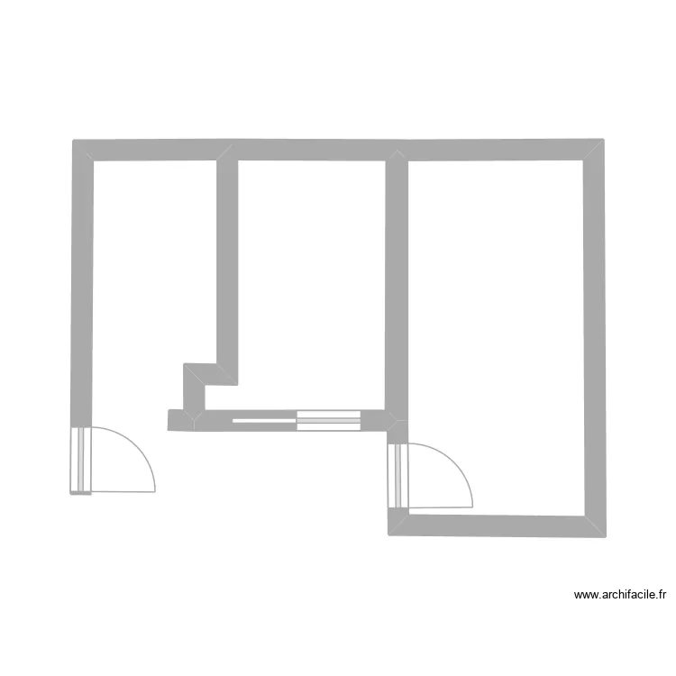 Wohnung. Grundriss mit 