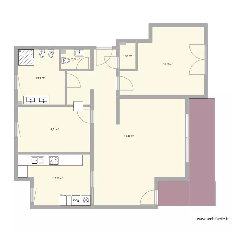 Klint15. Grundriss mit 7 und 99 m² Klint15. Grundriss mit 7 und 99 m²