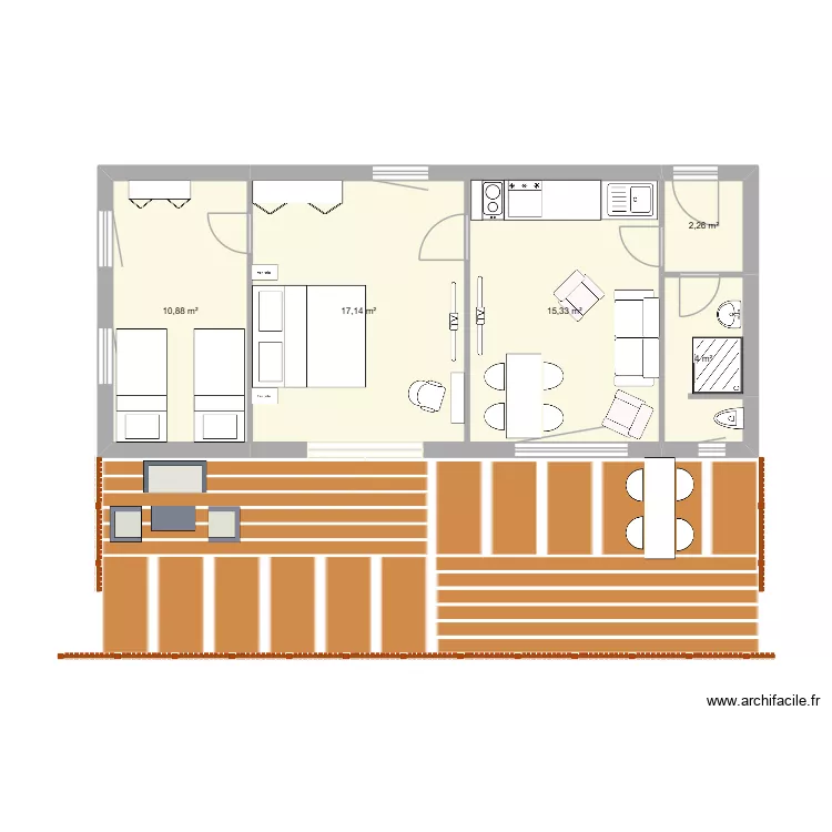FEW3. Grundriss mit 5 und 50 m² FEW3. Grundriss mit 5 und 50 m²