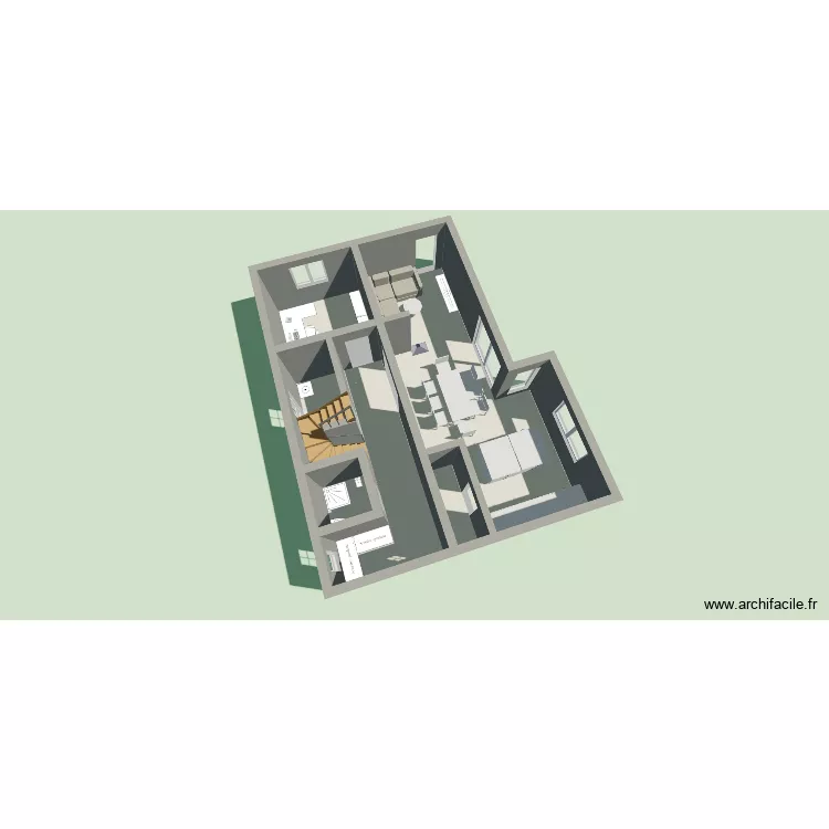 Malli 2. Grundriss mit 4 und 69 m² Malli 2. Grundriss mit 4 und 69 m²