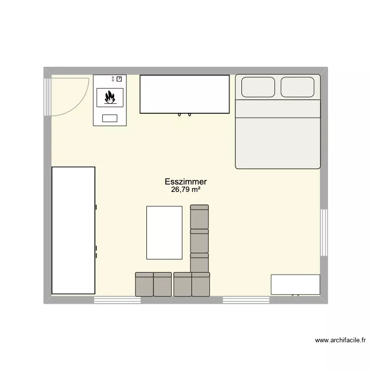 hejtmankovice chata. Grundriss mit 1 Raum und 27 m² hejtmankovice chata. Grundriss mit 1 Raum und 27 m²