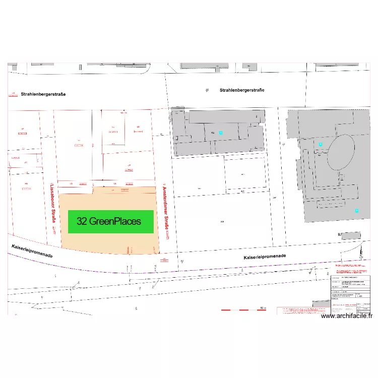 Offenbach. Grundriss mit 