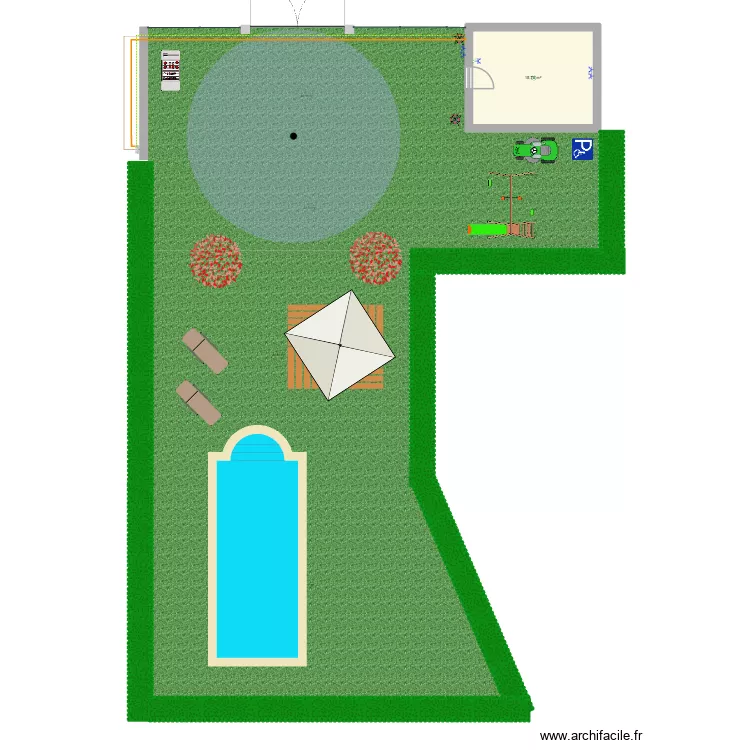 plan fertig produkt. Grundriss mit 1  und 16 m²