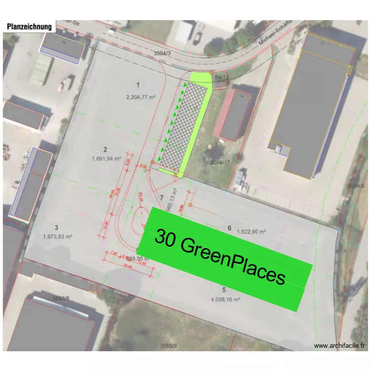 Bobingen. Grundriss mit 