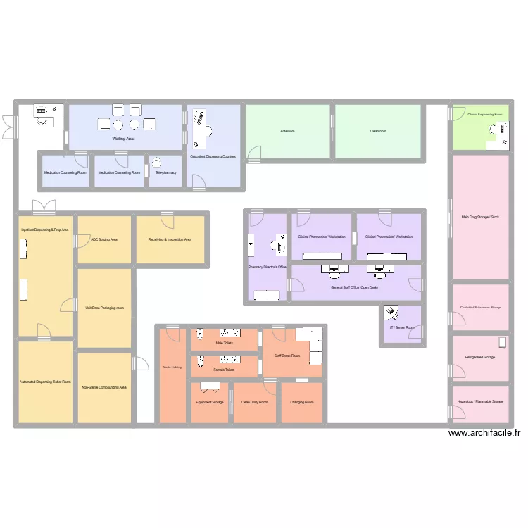 pharmacy. Grundriss mit 