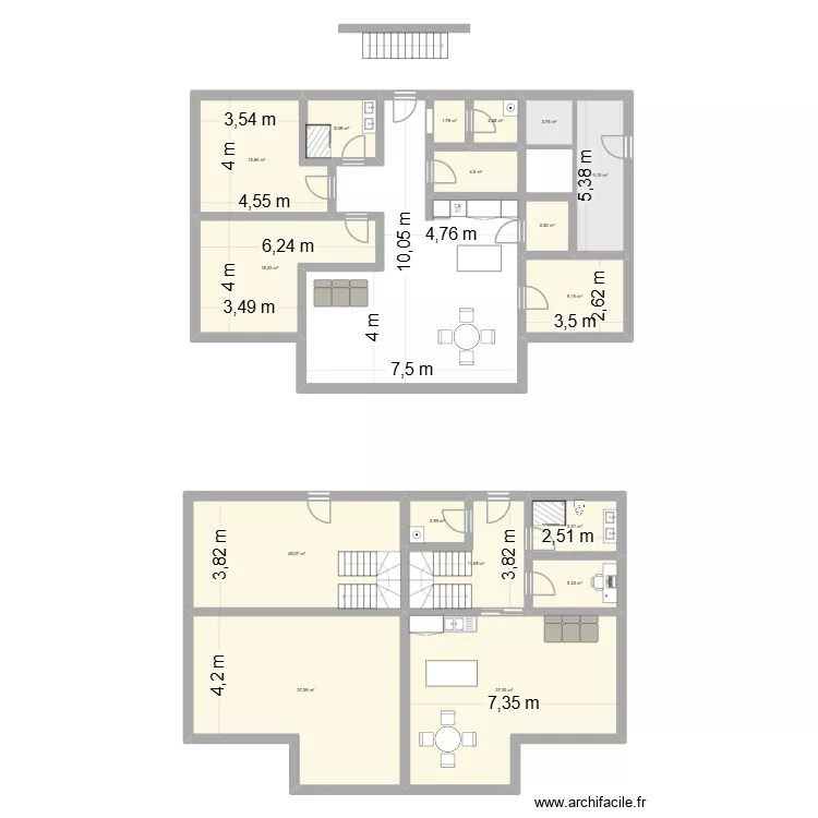 September 2026. Grundriss mit 17 Räume und 200 m² September 2026. Grundriss mit 17 Räume und 200 m²