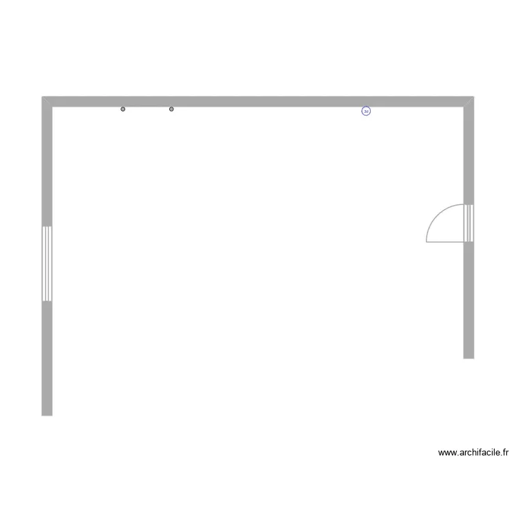 Ahornweg K&uuml;che Wand. Grundriss mit 