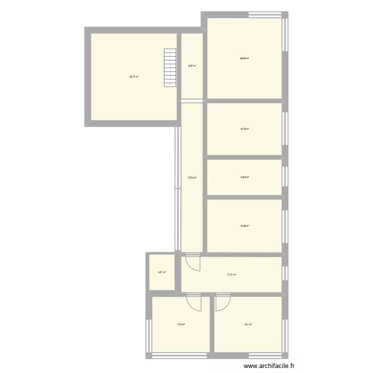 Barckhausstr 15. (OG 2.0). Grundriss mit 11  und 194 m²