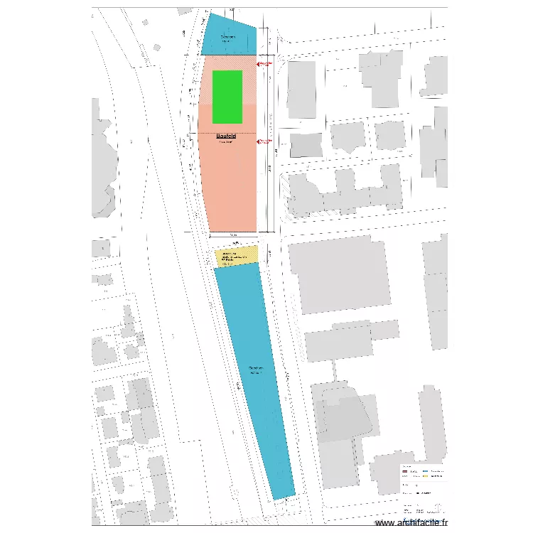 Leinfelden. Grundriss mit 