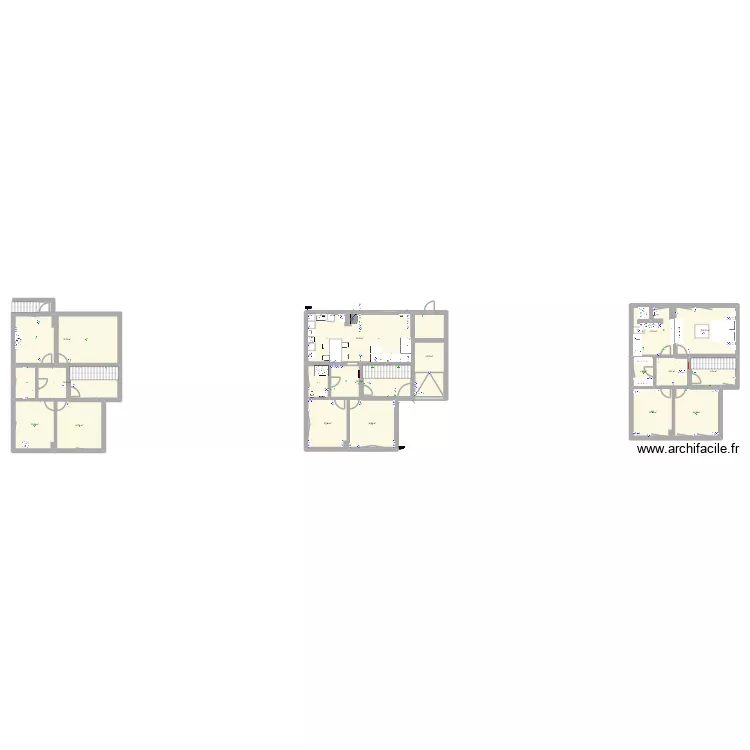Haus 3. Grundriss mit 16  und 258 m²
