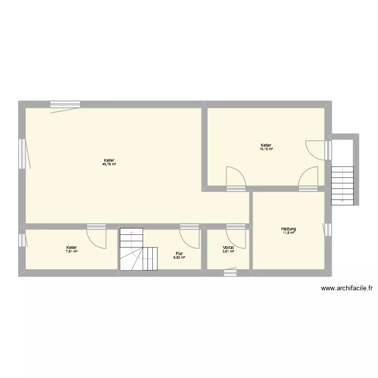 Ahneby Osterstraße 1 KG. Grundriss mit 6 und 95 m² Ahneby Osterstraße 1 KG. Grundriss mit 6 und 95 m²