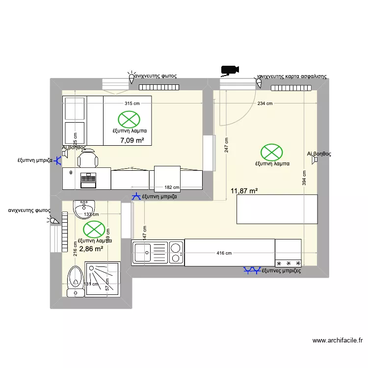 &Epsilon;&xi;&eta;&pi;&nu;&omicron; &sigma;&pi;&eta;&tau;&eta; . Grundriss mit 