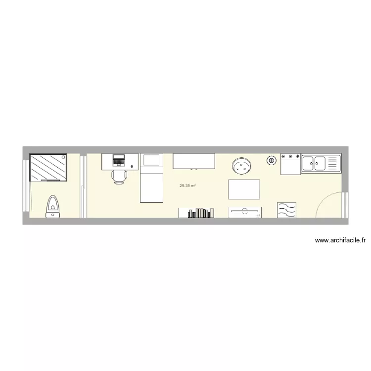 container tiphaine le noe 3e4. Grundriss mit 