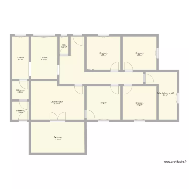 maison2. Grundriss mit 