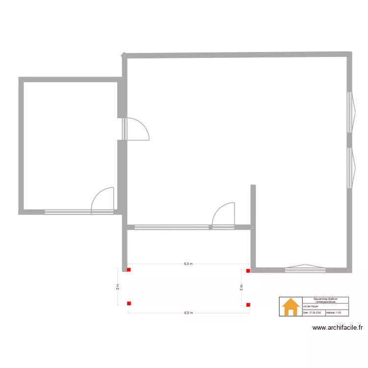 Balkon mit EG. Grundriss mit 3 und 167 m² Balkon mit EG. Grundriss mit 3 und 167 m²