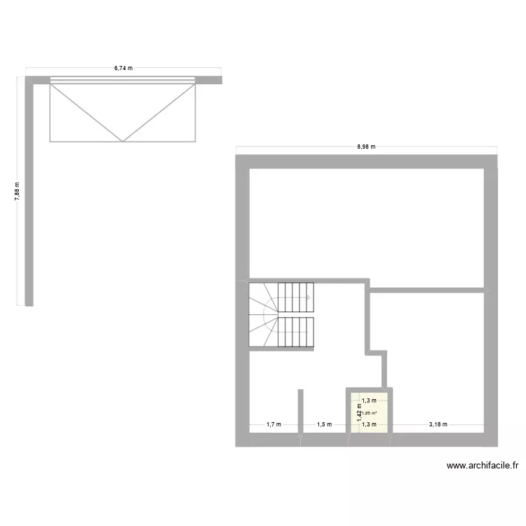 Dominik EG. Grundriss mit 1 Raum und 2 m² Dominik EG. Grundriss mit 1 Raum und 2 m²
