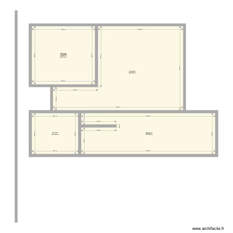 Haus Entwurf 2. Grundriss mit 