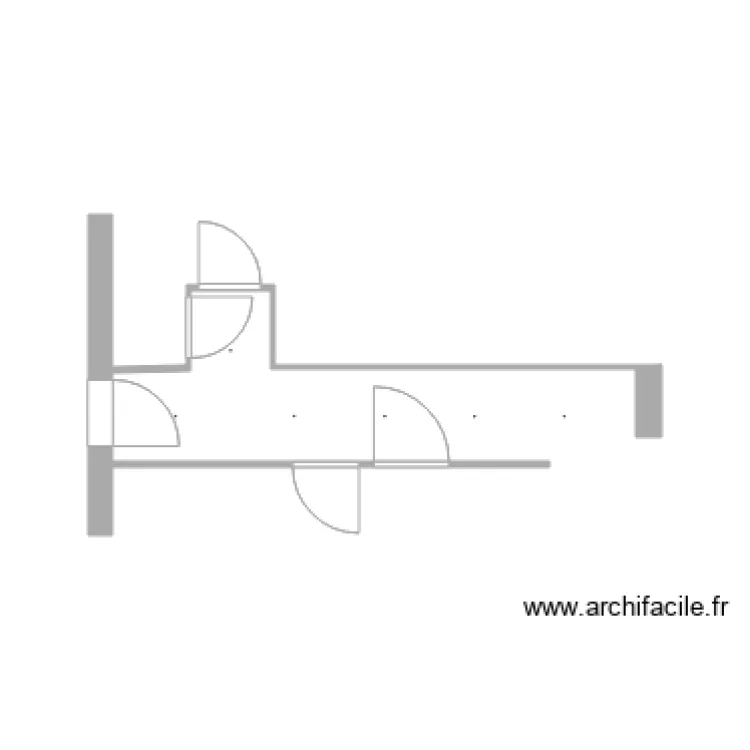 couloir. Grundriss mit couloir. Grundriss mit