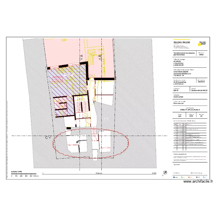 24025 sous-sol. Grundriss mit 