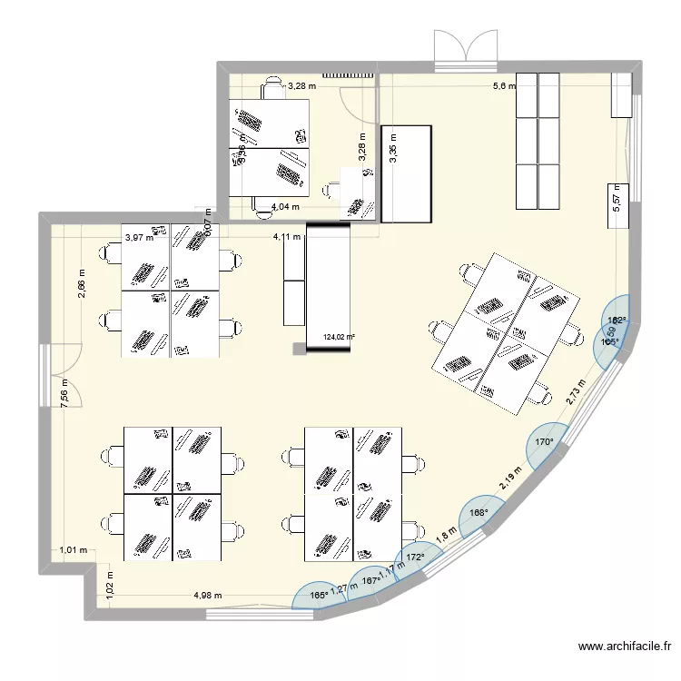 atelier. Grundriss mit 