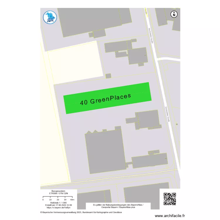 Grossostheim. Grundriss mit 