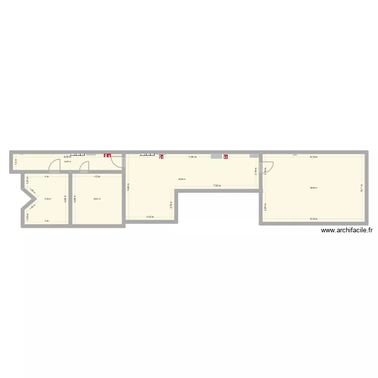 Room_3M. Grundriss mit 5 und 159 m² Room_3M. Grundriss mit 5 und 159 m²