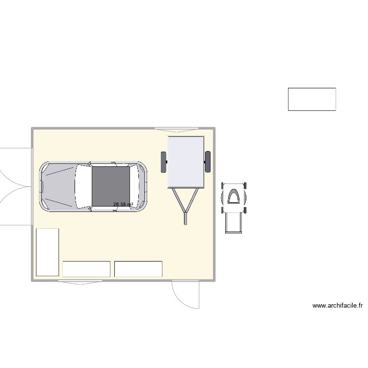 garage1. Grundriss mit 0 Raum und 0 m2