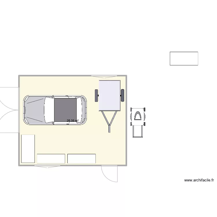 garage1. Grundriss mit 