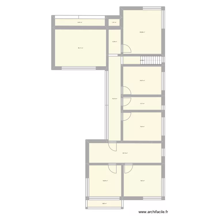 Barckhausstr 15. (OG 3.0). Grundriss mit 14  und 189 m²